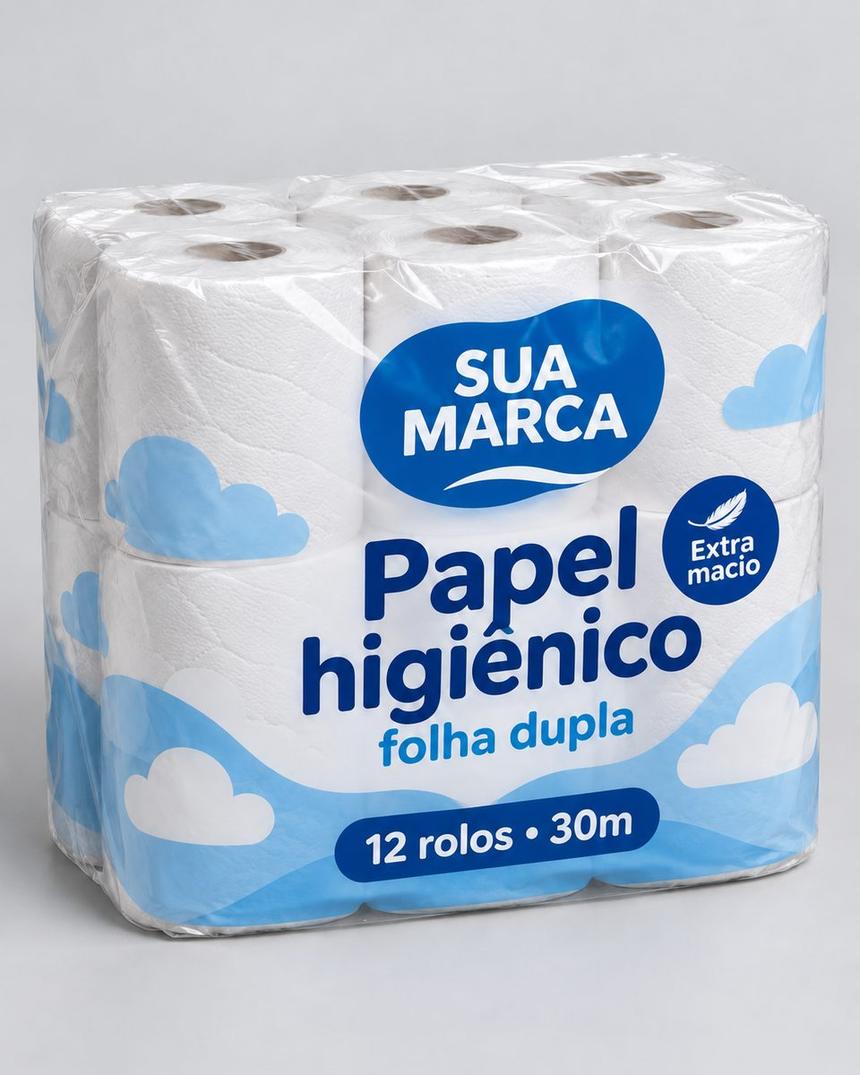 Fardo de papel higiênico, arte demonstrativa